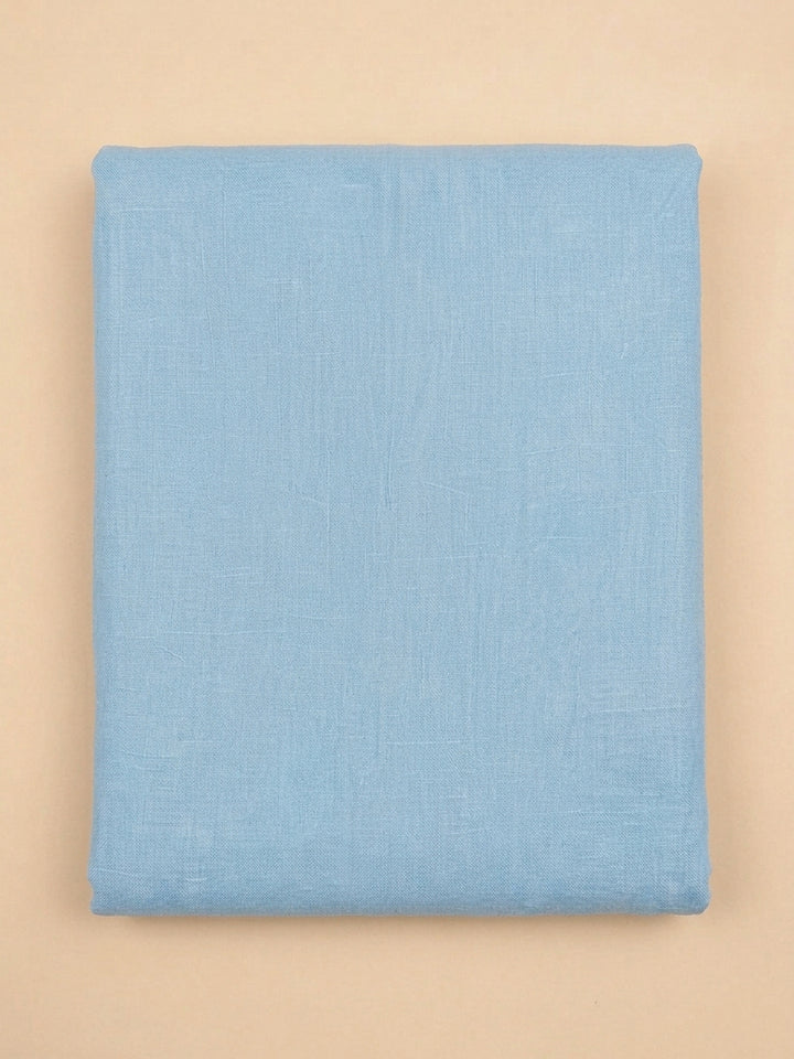 Sky Blue  Chanderi Unstitched Dress Material