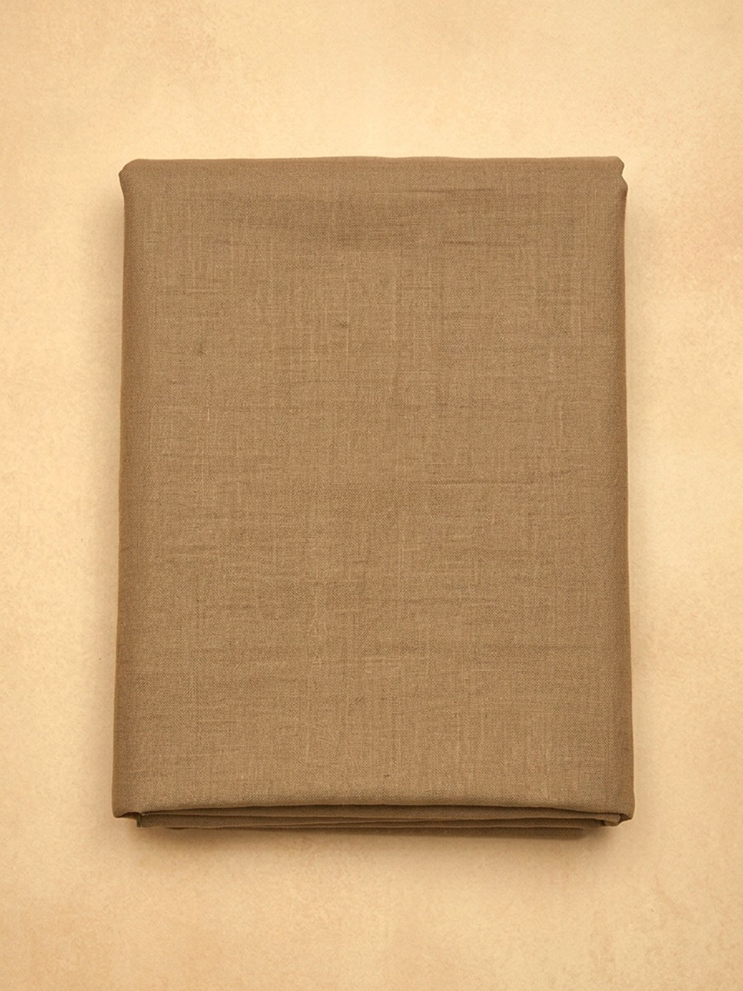 Beige  Chanderi Unstitched Dress Material