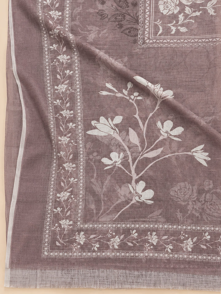 Onion Pink  Chanderi Unstitched Dress Material
