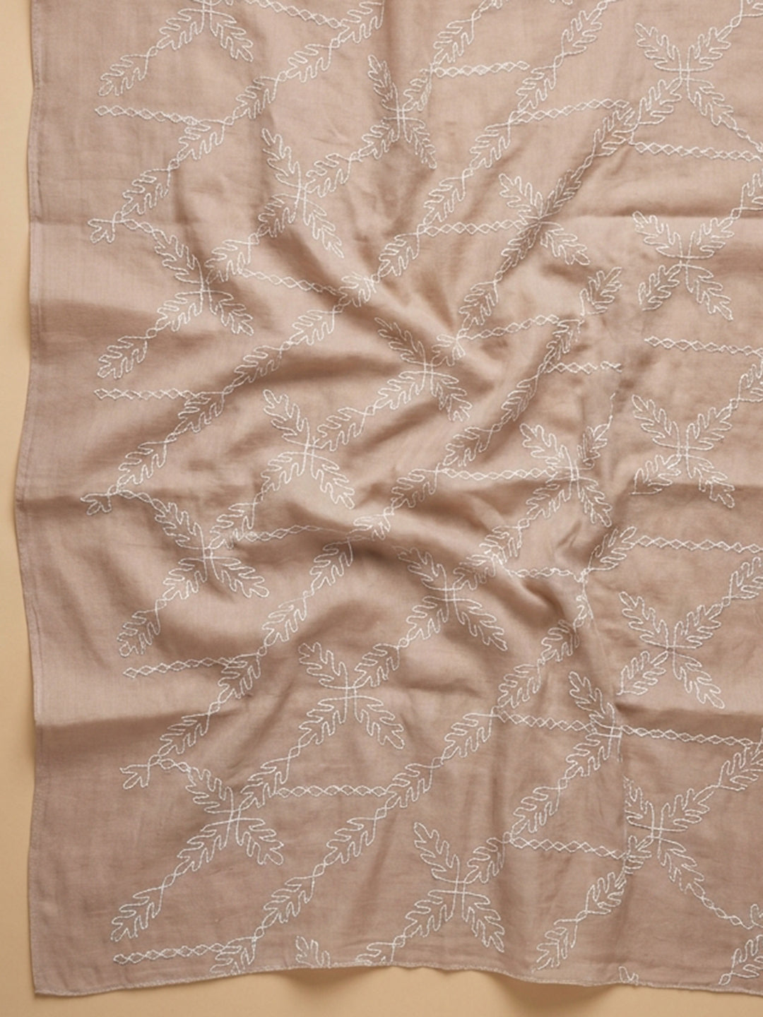 Peach  Cotton Unstitched Dress Material
