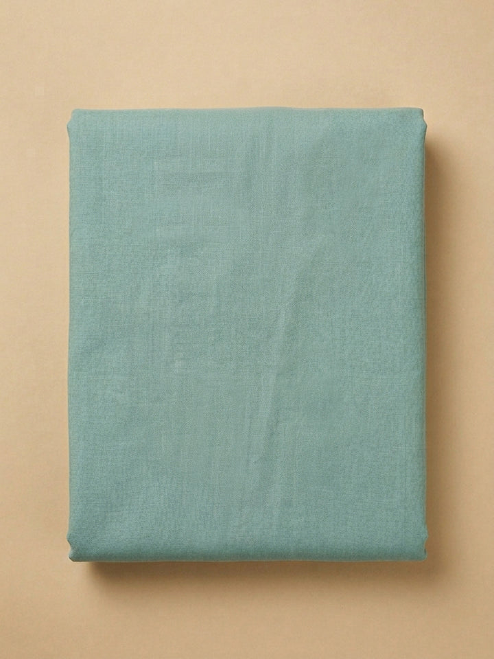 Sea Green Embroidered Chanderi Unstitched Suit &amp; Pant With Chanderi Dupatta