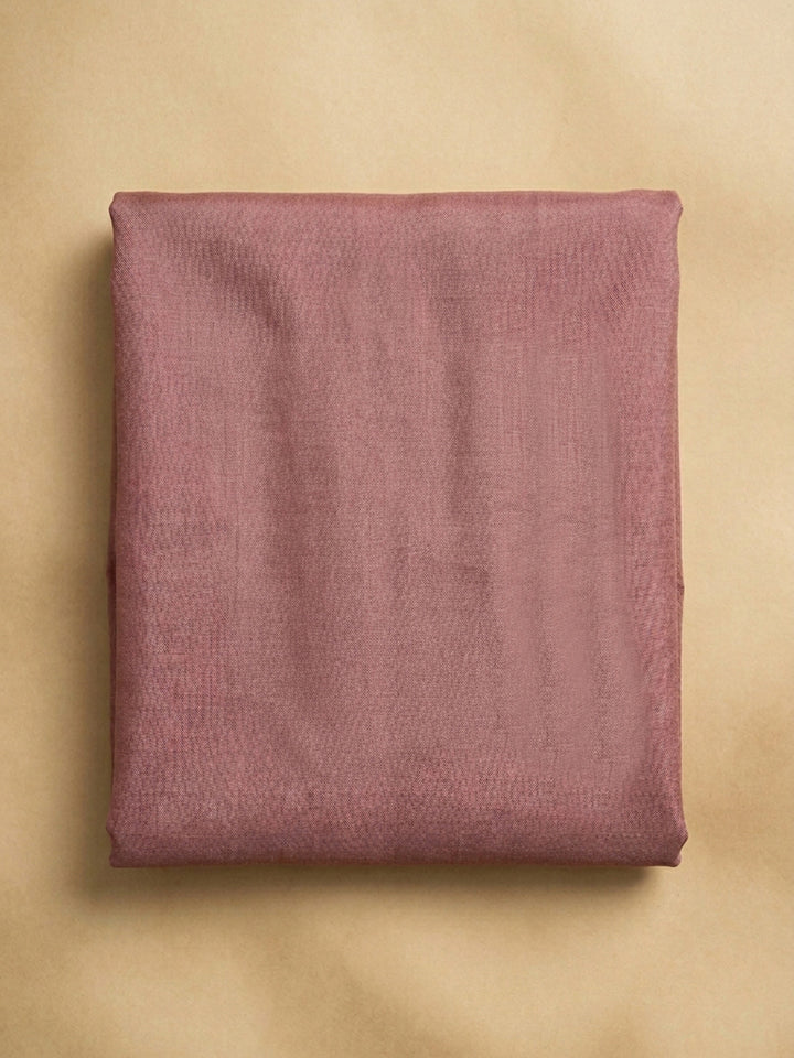 Onion Pink Embroidered Chanderi Unstitched Suit &amp; Pant With Chanderi Dupatta
