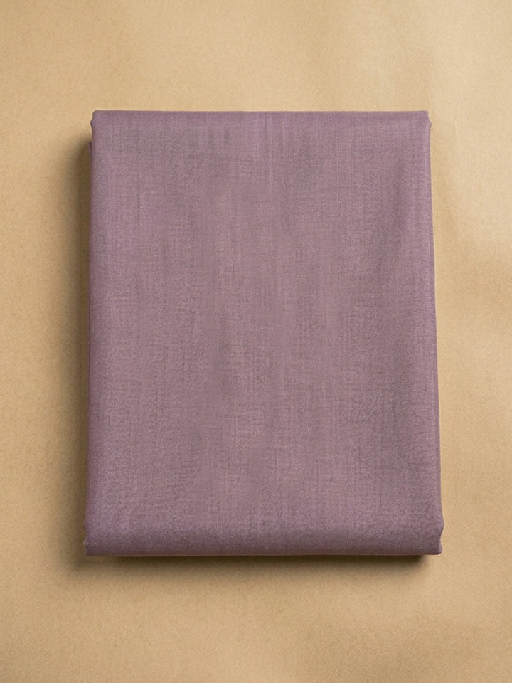 Purple Embroidered Chanderi Unstitched Suit &amp; Pant With Chanderi Dupatta