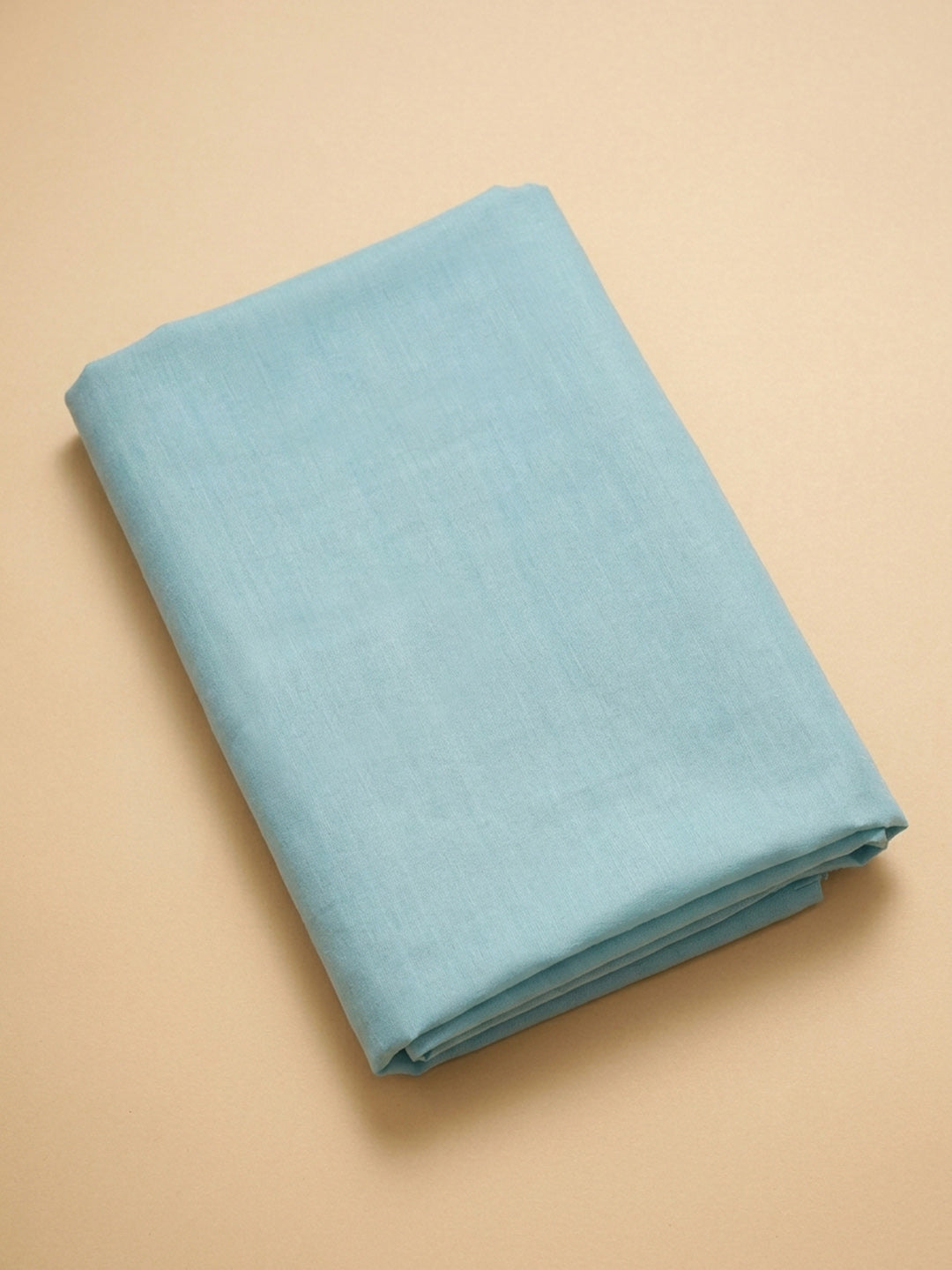Sky Blue Embroidered Chanderi Unstitched Suit &amp; Pant With Chanderi Dupatta