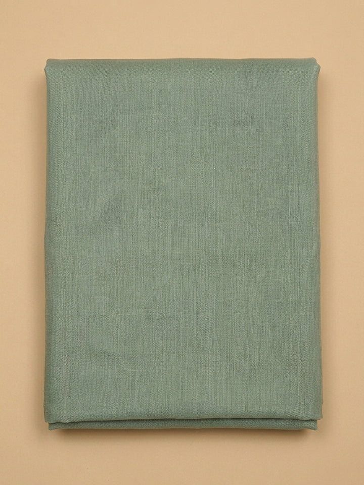 Aqua Green  Linen Blend Unstitched Dress Material