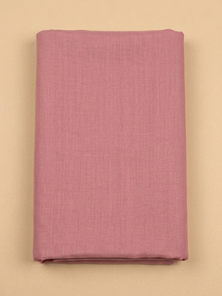 Onion Pink Printed Chanderi Unstitched Suit &amp; Pant With Chanderi Dupatta