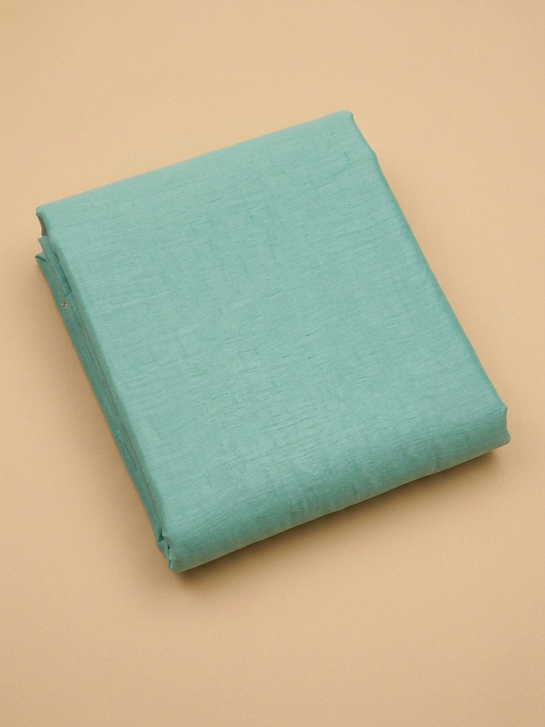 Sea Green Embroidered Chanderi Unstitched Suit &amp; Pant With Chanderi Dupatta