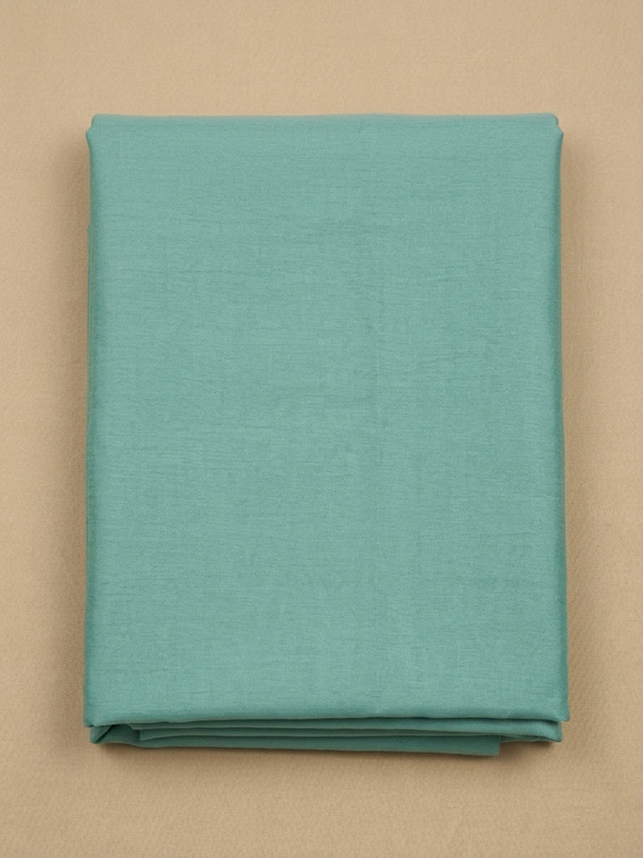 Sea Green Embroidered Chanderi Unstitched Suit &amp; Pant With Chanderi Dupatta