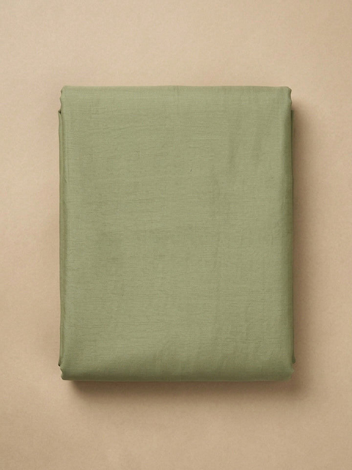 Pista Green Embroidered Chanderi Unstitched Suit &amp; Pant With Chanderi Dupatta