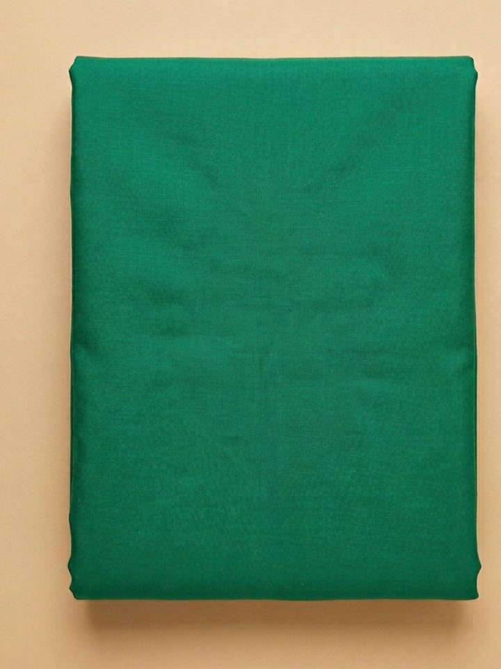Green Embroidery Cotton Blend Unstitched Dress Material