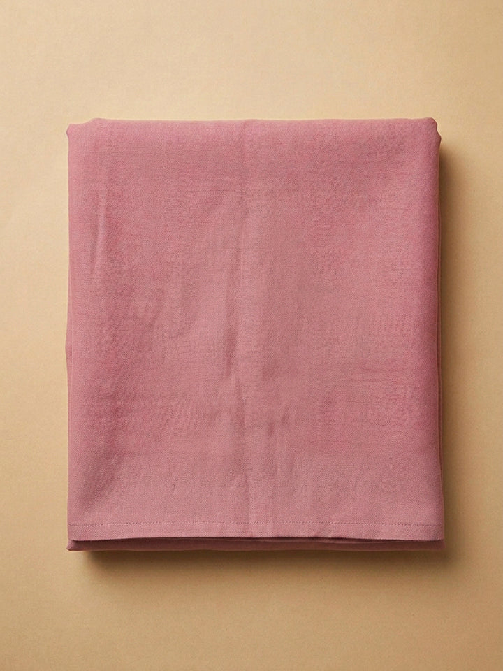 Dull Pink Embroidery Chanderi Unstitched Dress Material