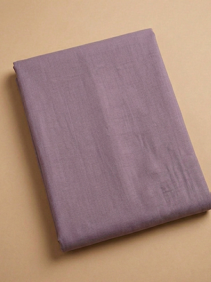 Purple Embroidery Chanderi Unstitched Dress Material