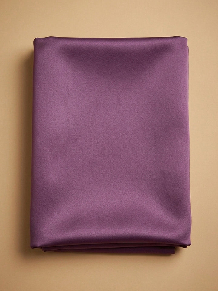 Purple Embroidery Chanderi Unstitched Dress Material