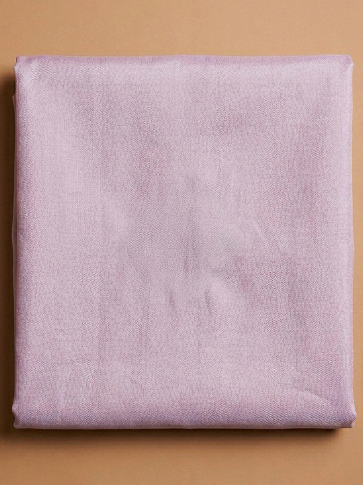 Lavender Embroidery Chanderi Unstitched Dress Material