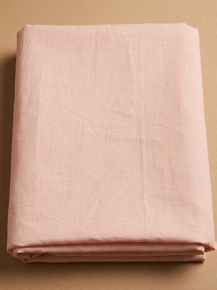 Peach Embroidery Chanderi Unstitched Dress Material
