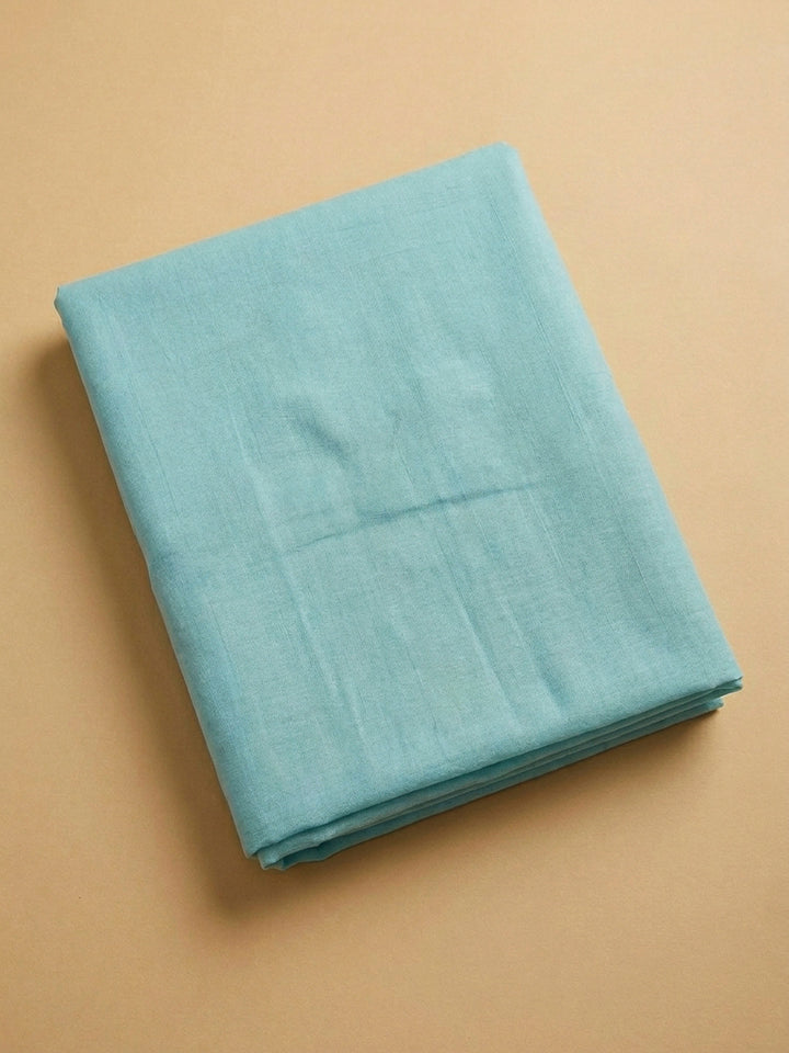 Sea Green Embroidery Chanderi Unstitched Dress Material