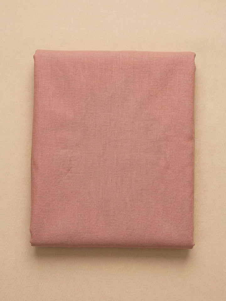 Peach  Chanderi Unstitched Dress Material