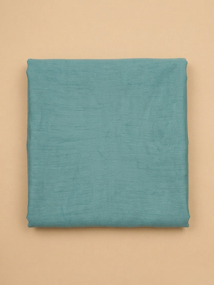 Sky Blue  Chanderi Unstitched Dress Material