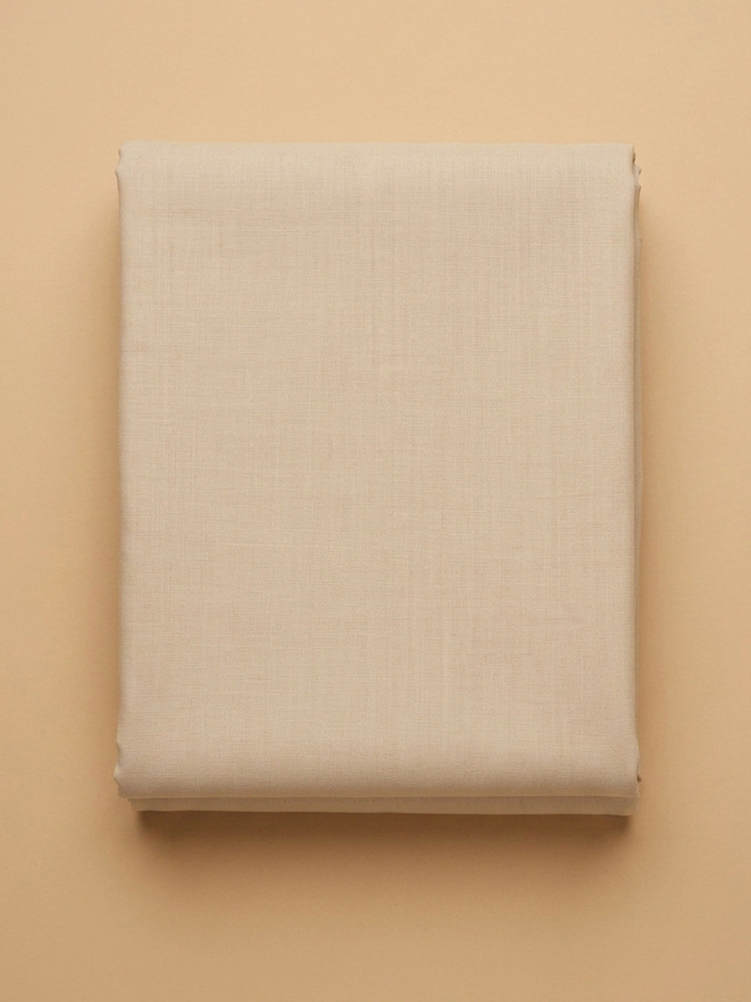 Beige  Chanderi Unstitched Dress Material