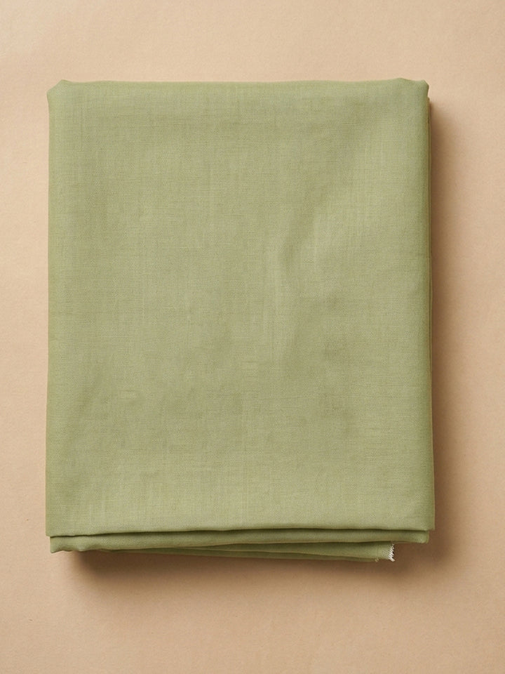 Pista Green  Chanderi Unstitched Dress Material