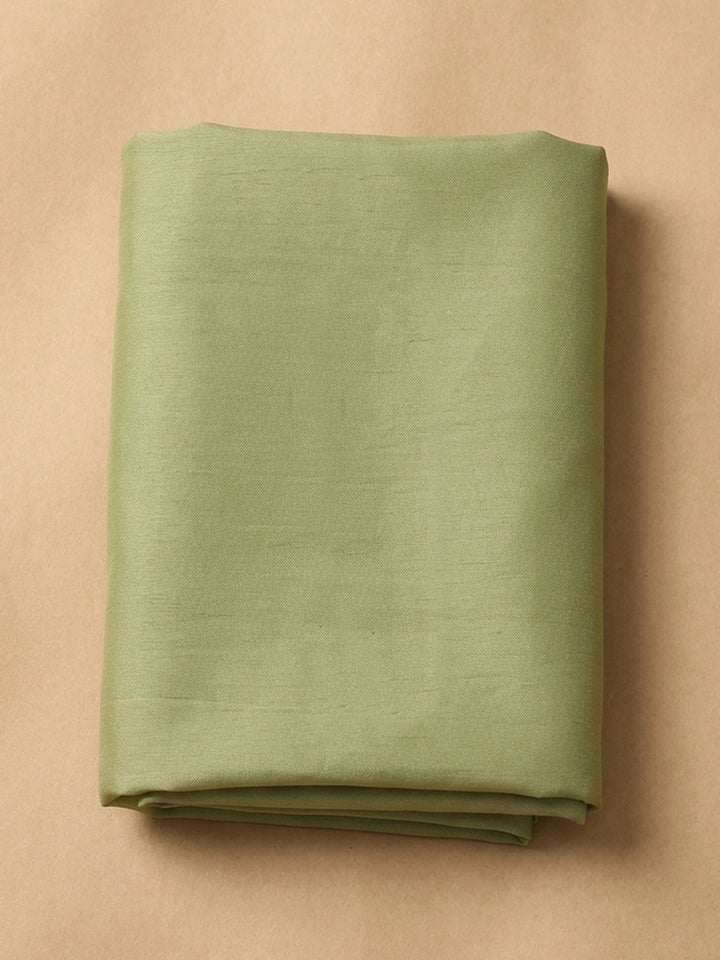 Pista Green  Chanderi Unstitched Dress Material