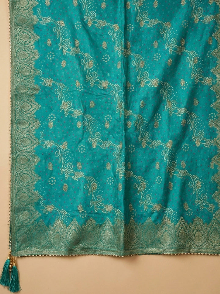 Firozee  Chanderi Unstitched Dress Material