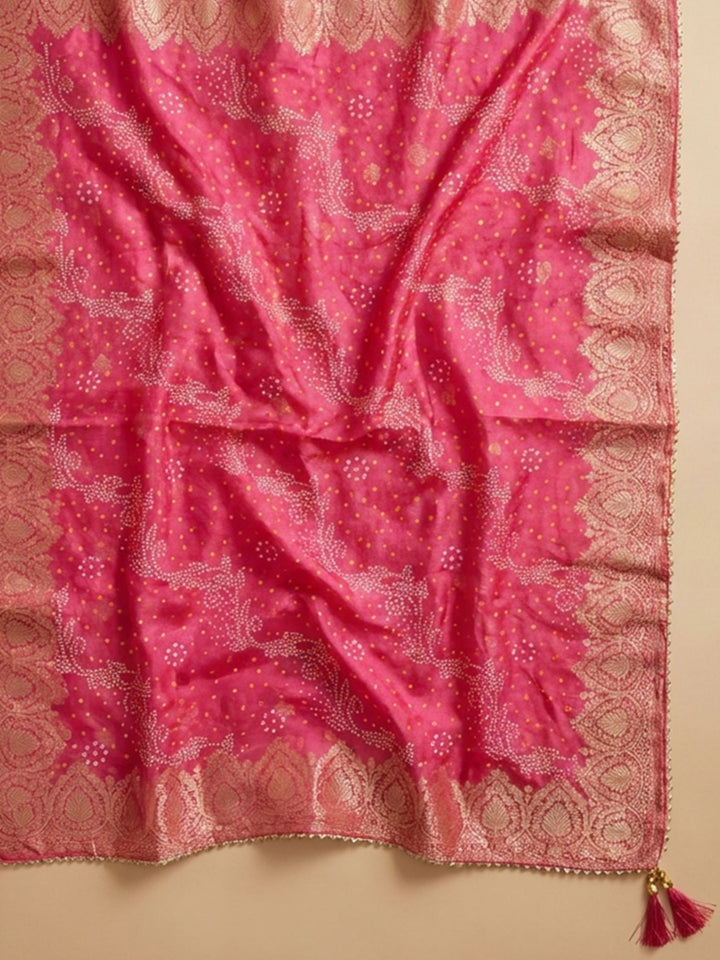 Rani  Chanderi Unstitched Dress Material