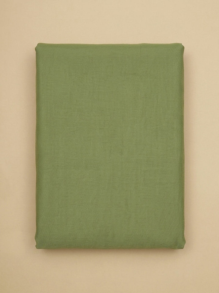 Pista Green  Chanderi Unstitched Dress Material