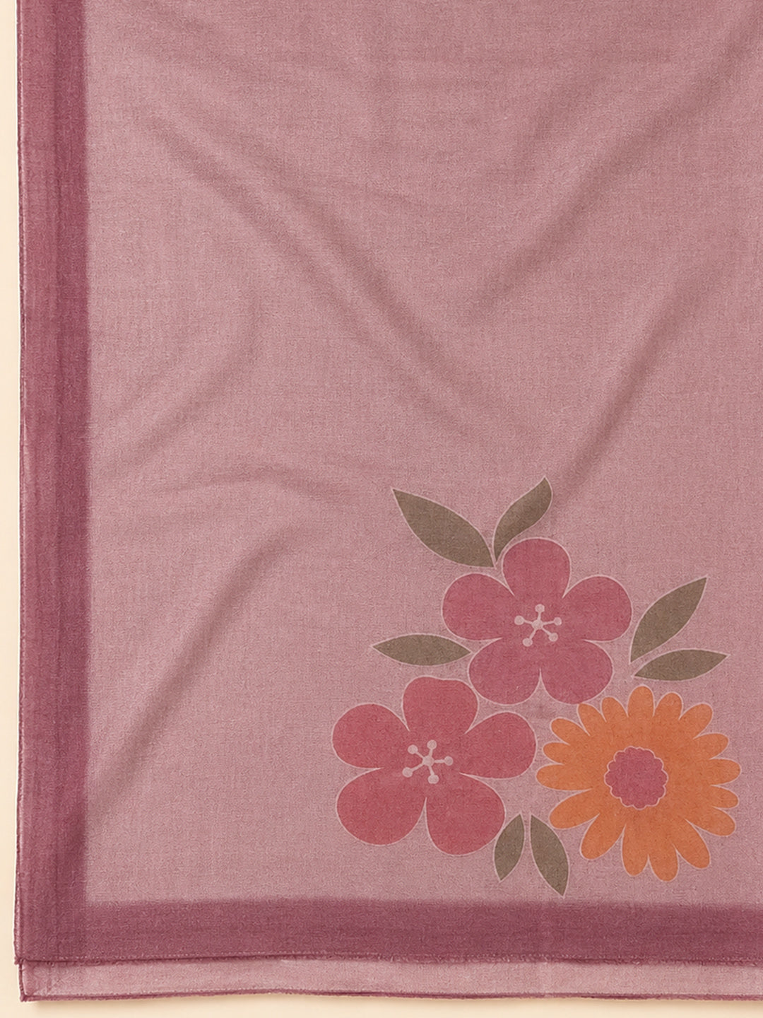 Onion Pink  Chanderi Unstitched Dress Material