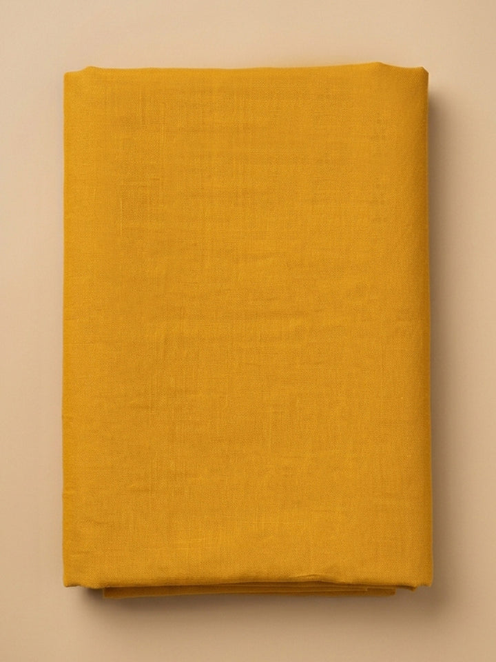 Mustard  Chanderi Unstitched Dress Material