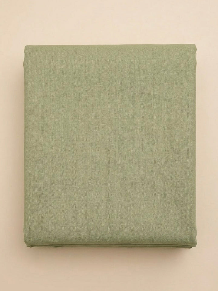 Pista Green Chanderi Embroidered Unstitched Dress Material
