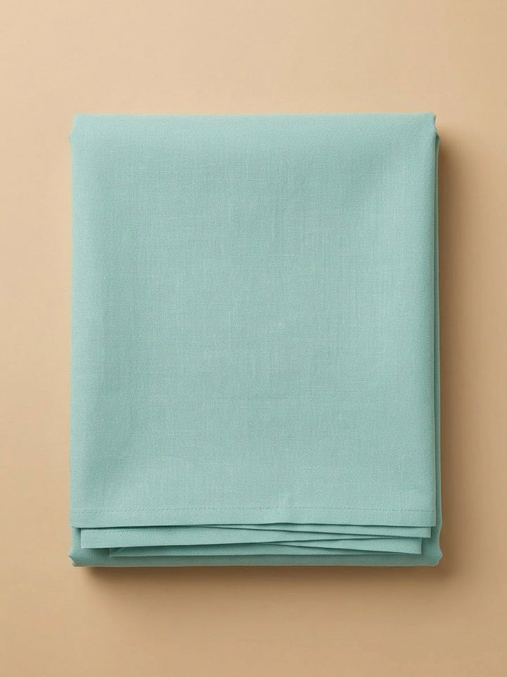 Sky Blue Chanderi Embroidered Unstitched Dress Material