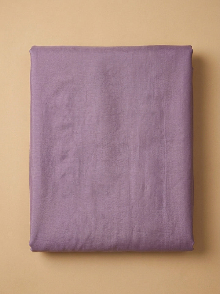 Purple Embroidery Chanderi Unstitched Dress Material