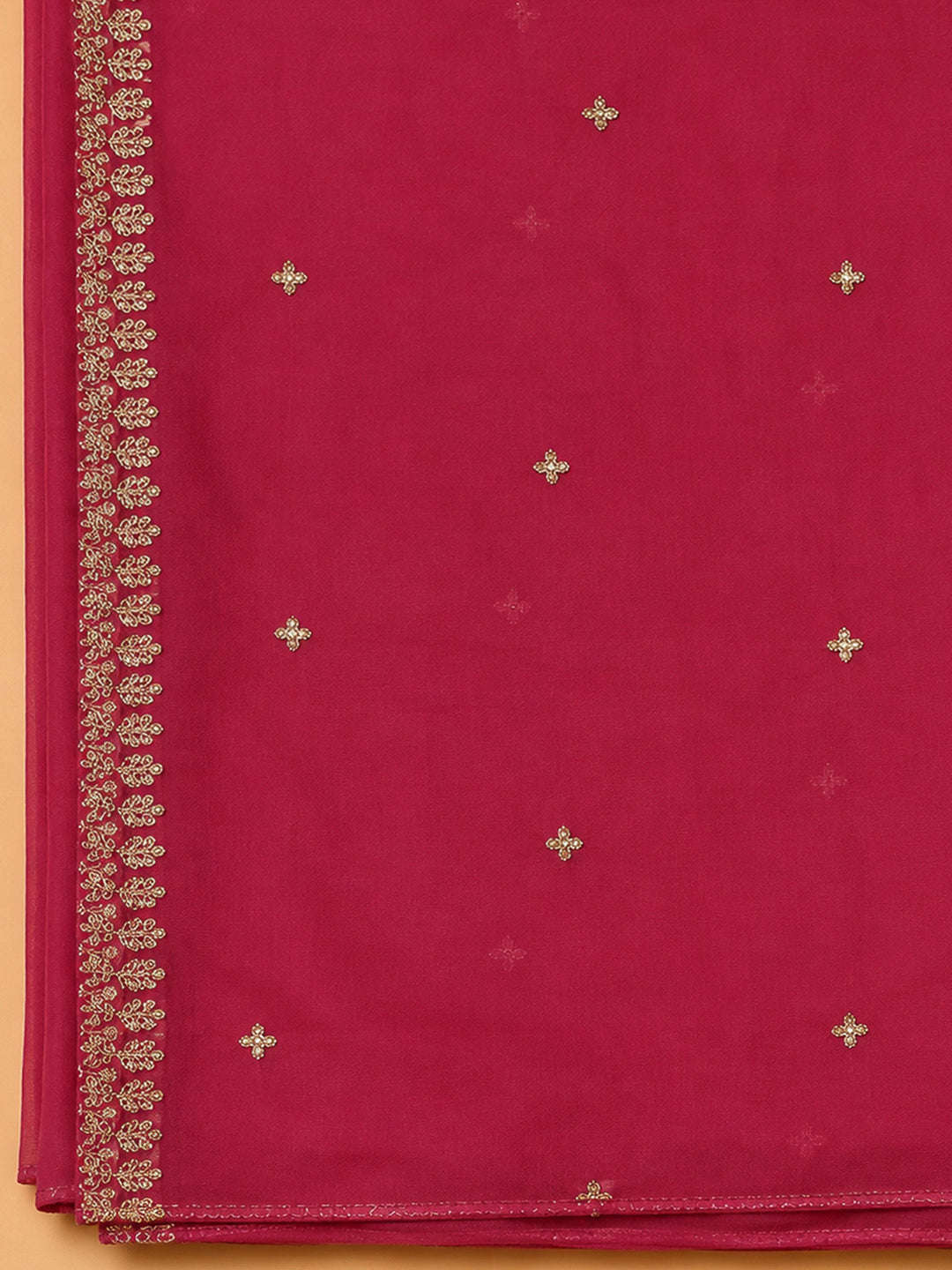 Rani Chanderi Embroidered Unstitched Dress Material