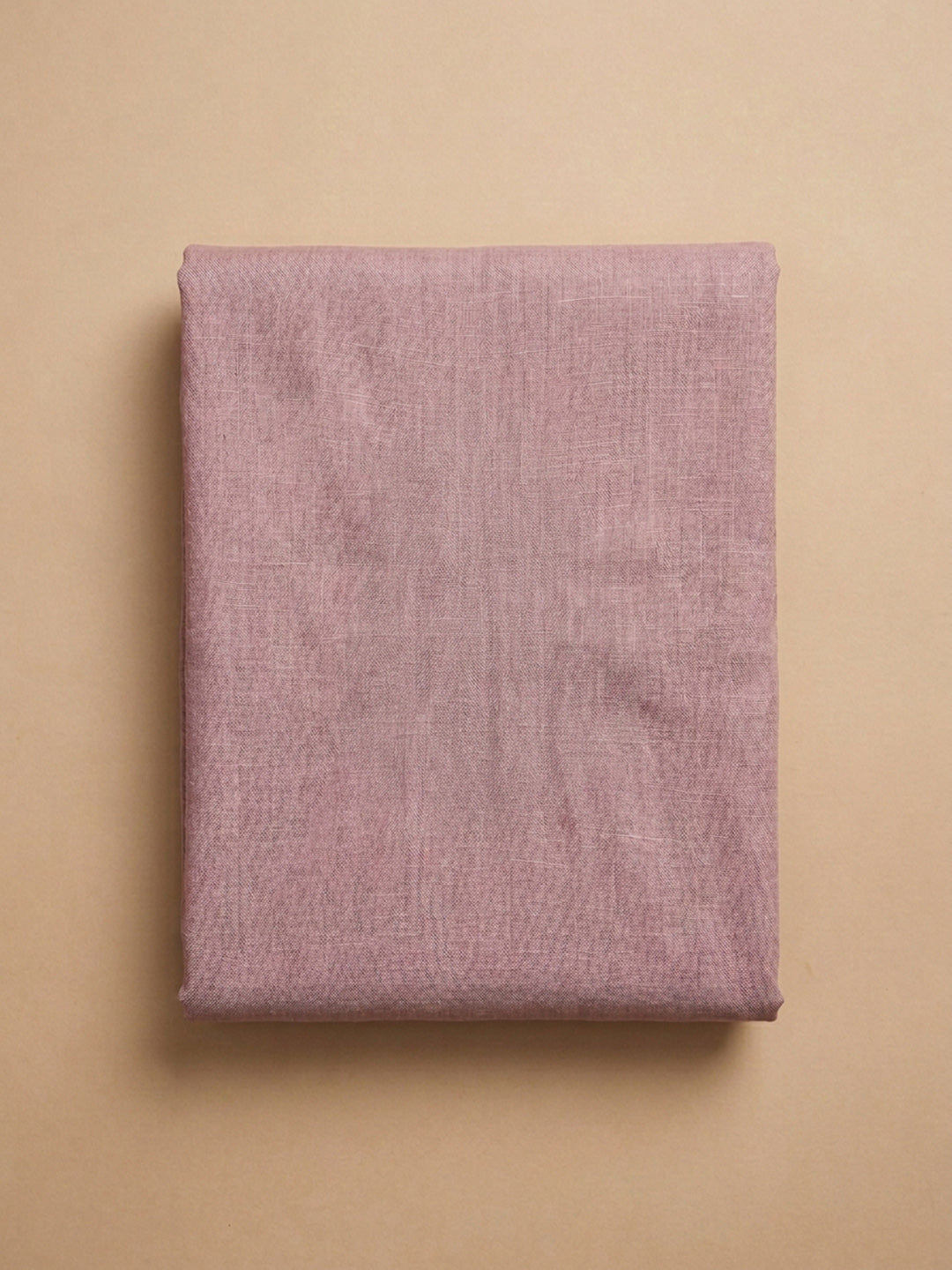 Pink Printed Linen Blend Unstitched Dress Material