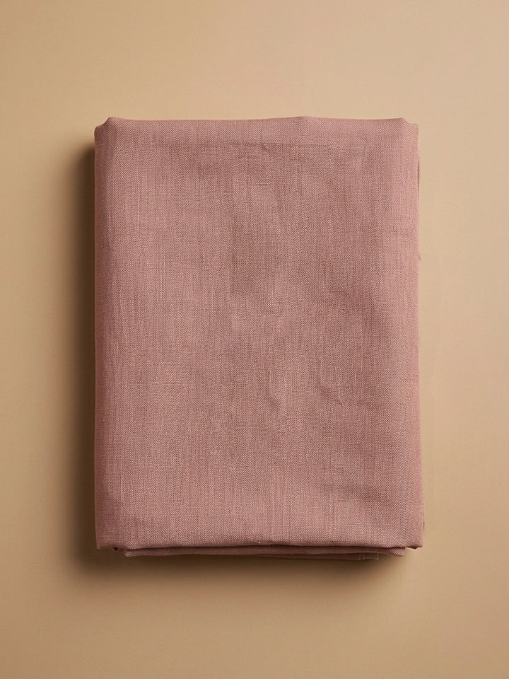 Onion Pink Printed Linen Blend Unstitched Dress Material