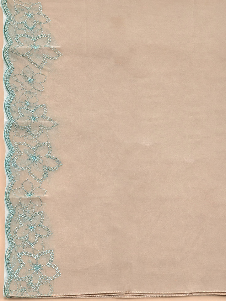 Firozee Embroidery Chanderi Unstitched Dress Material