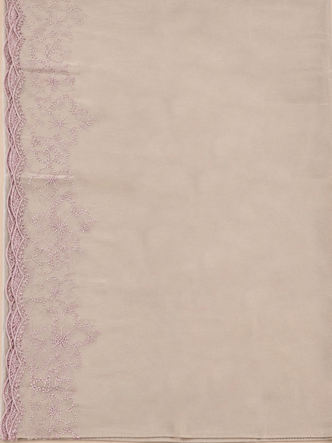 Onion Pink Embroidery Chanderi Unstitched Dress Material