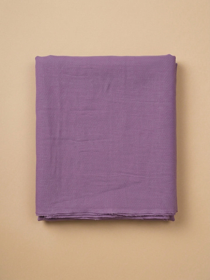 Purple Embroidery Chanderi Unstitched Dress Material