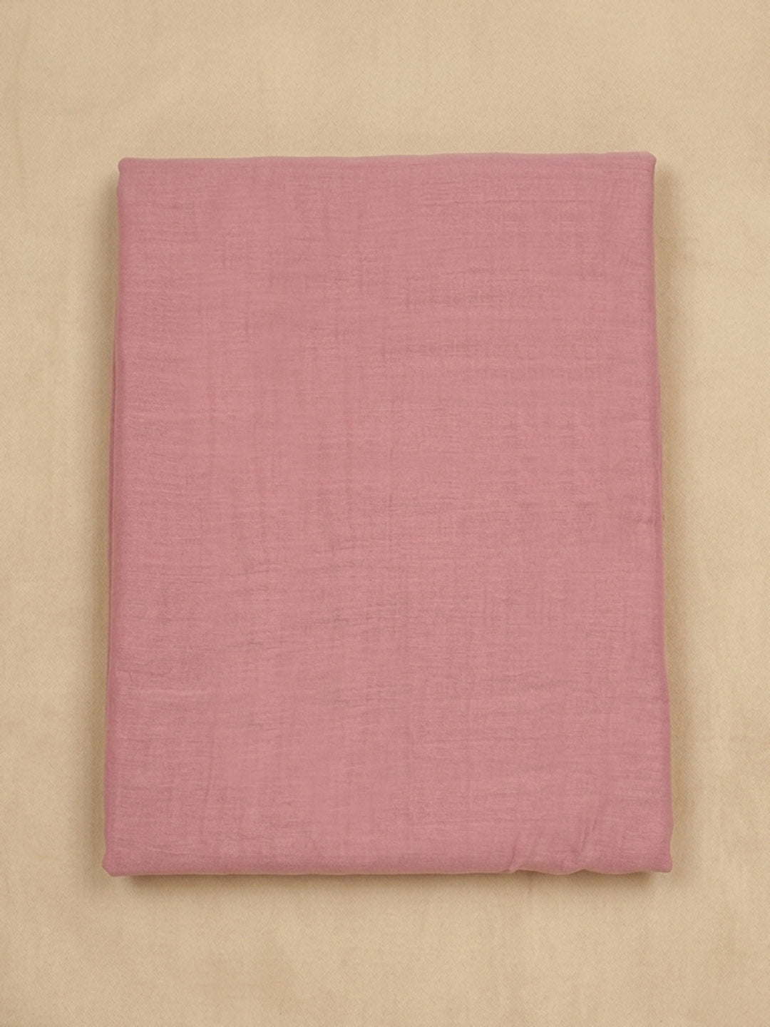 Pink Printed Linen Blend Unstitched Dress Material