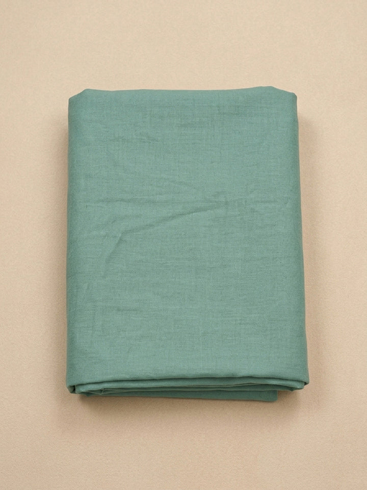 Aqua Green Embroidery Chanderi Unstitched Dress Material