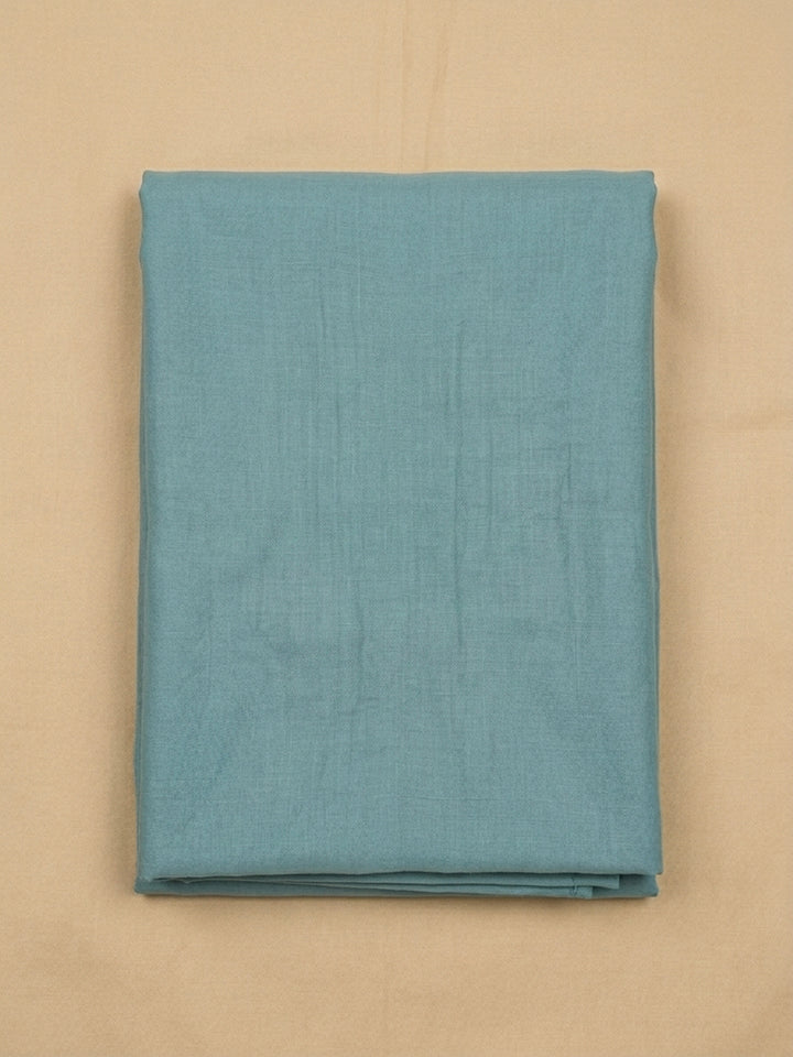 Aqua Green Embroidered Chanderi Unstitched Suit &amp; Pant With Chanderi Dupatta