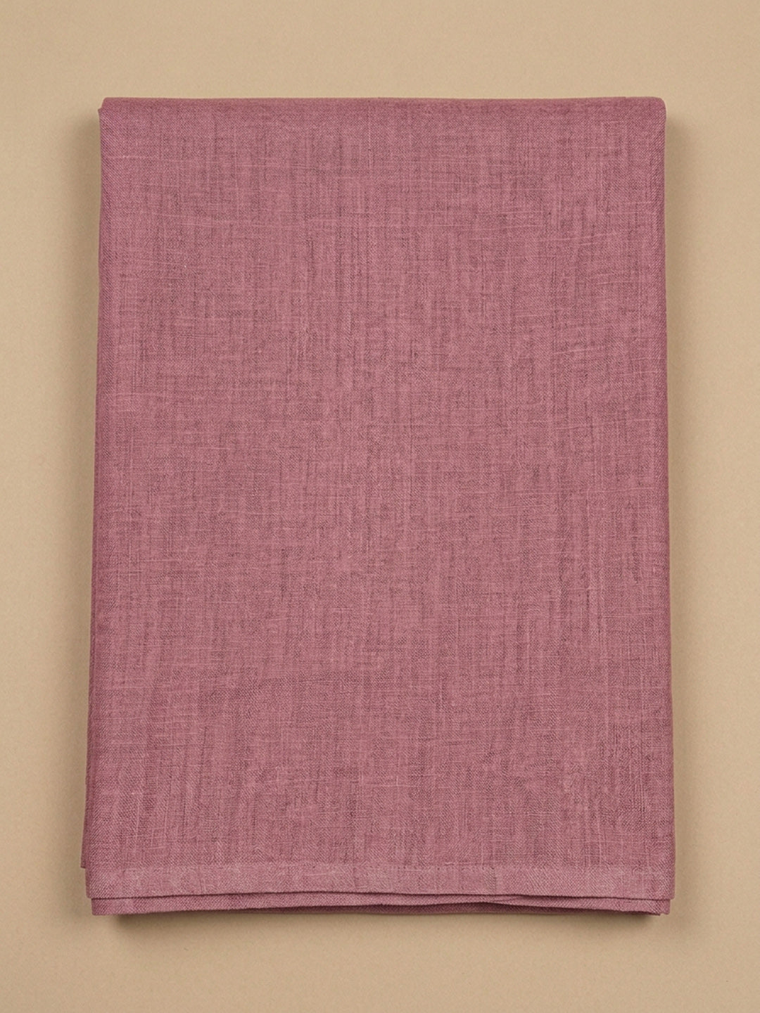 Onion Pink Embroidered Linen Blend Unstitched Suit &amp; Pant With Linen Dupatta