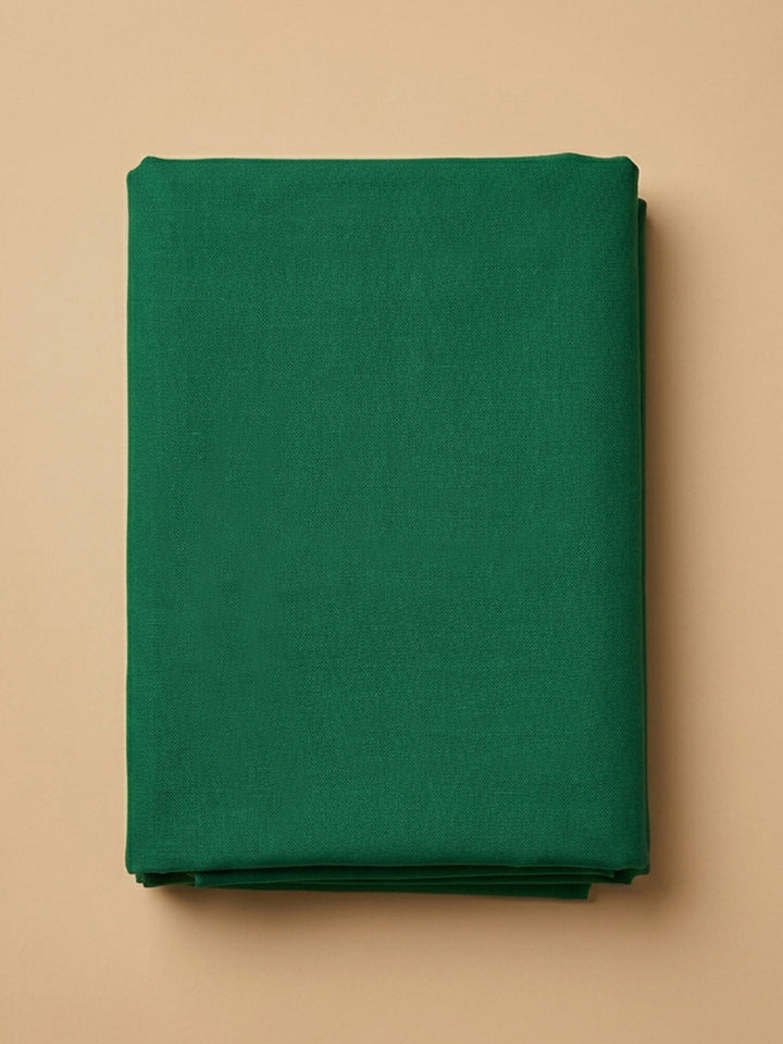 Sea Green Printed Chanderi Unstitched Dress Material