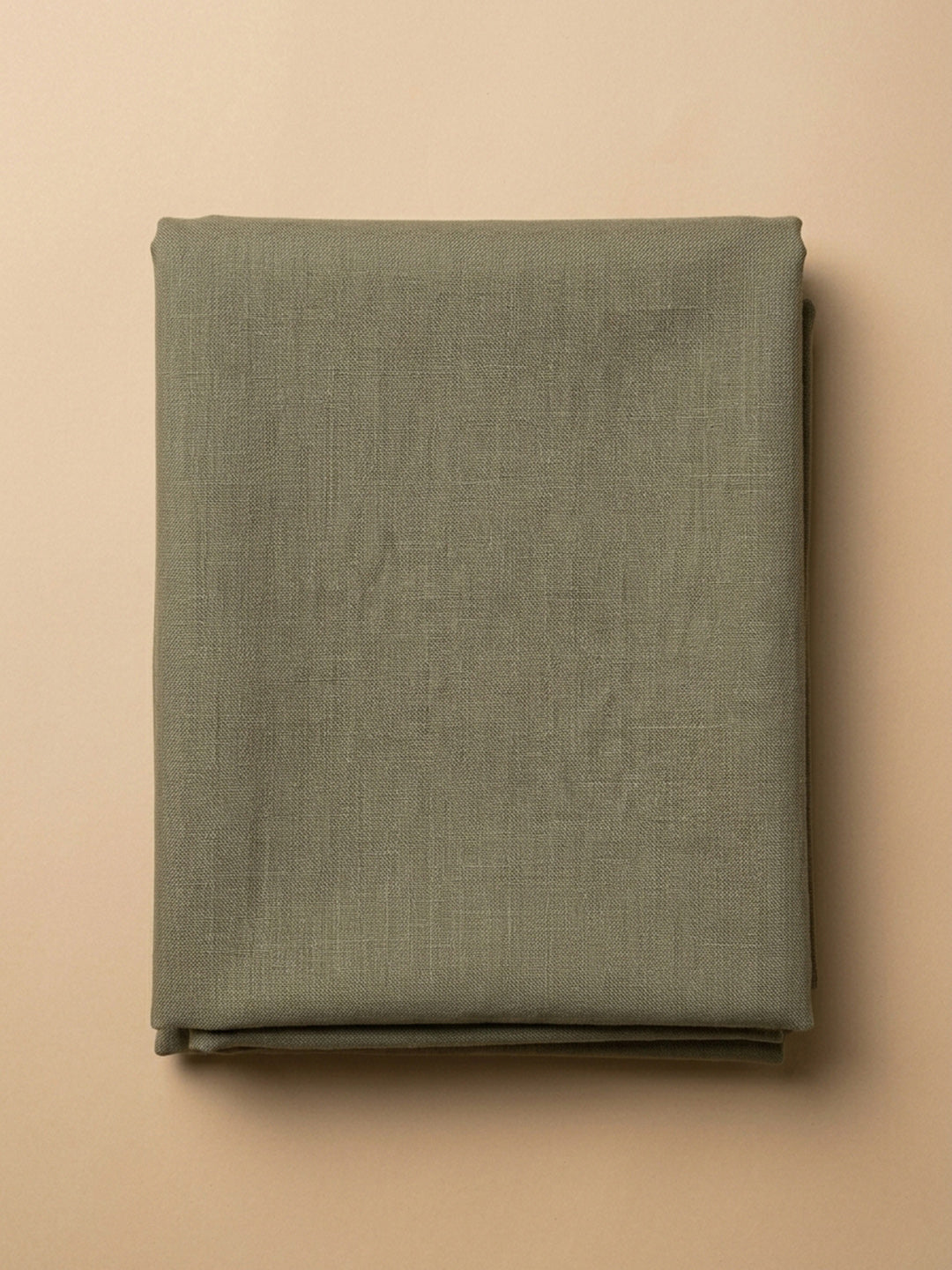 Green Printed Linen Blend Unstitched Dress Material