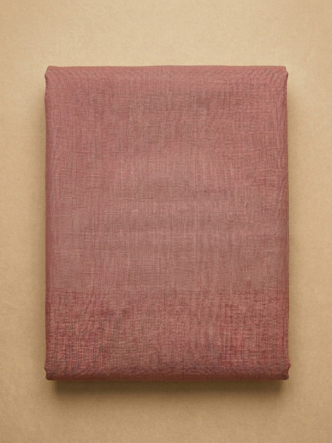 Dusty Pink Printed Chanderi Unstitched Dress Material