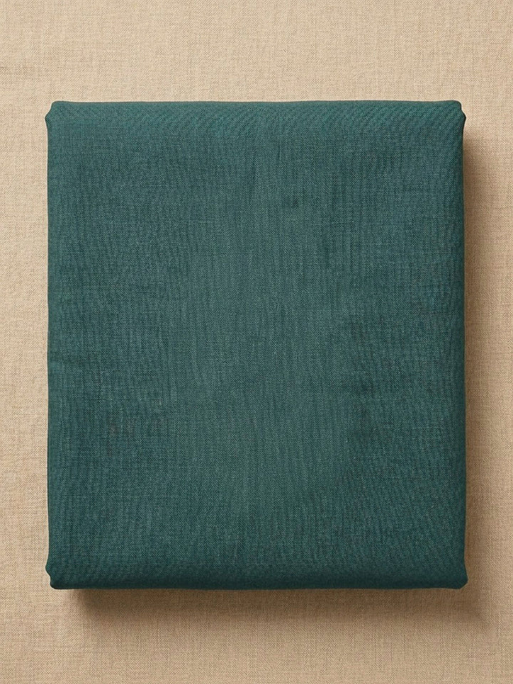 Rama Green Linen Blend Printed Unstitched Dress Material