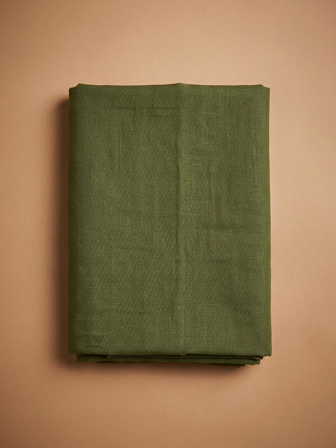 Green Printed Linen Blend Unstitched Dress Material