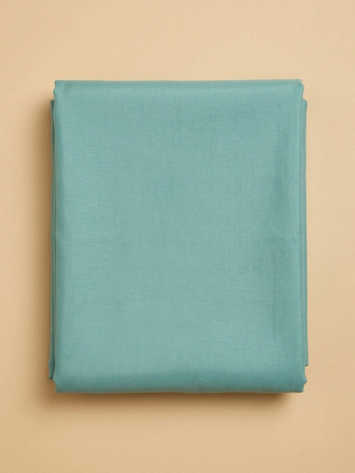 Sea Green Embroidery Chanderi Unstitched Dress Material