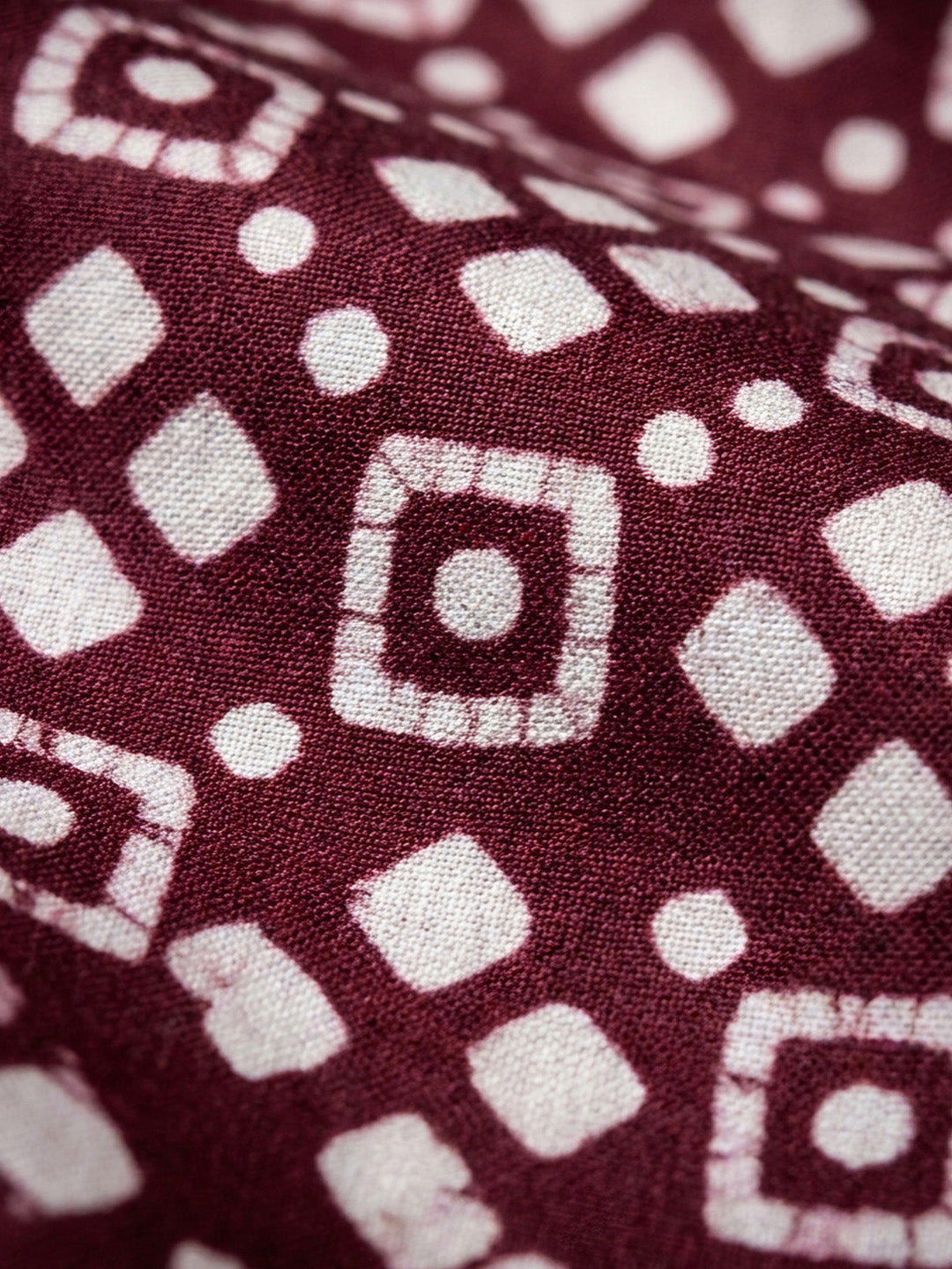 Wine Printed Cotton Blend Unstitched Suit &amp; Pant With Cotton Dupatta